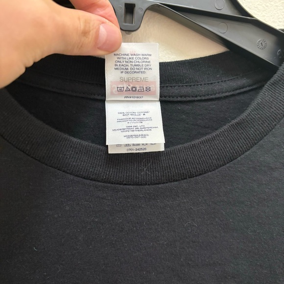 SUPREME Limited Edition Black Lollipop Short Sleeve Tee Shirt Size Medium/Large - Picture 7 of 15